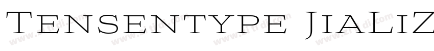 Tensentype JiaLiZhon字体转换